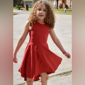 Rainbow Racerback Hi Low Dress